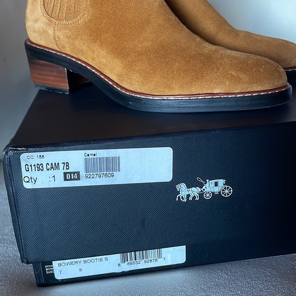 Coach suede ankle boots size 7 - Picture 8 of 10